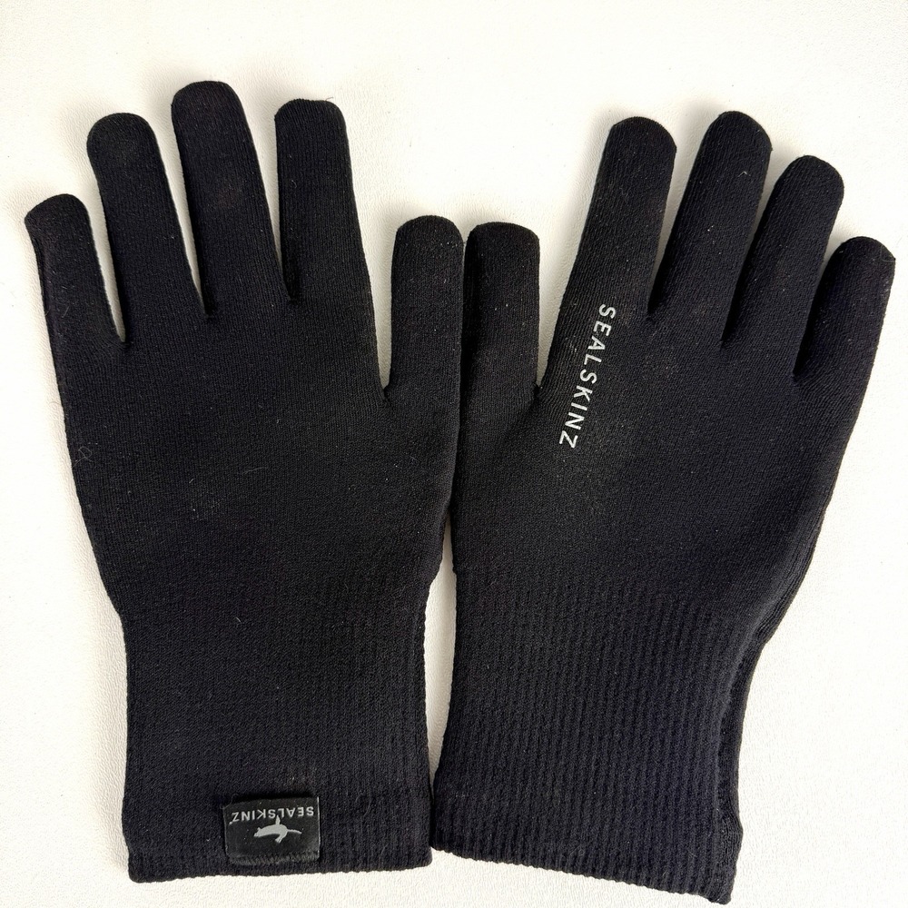 Sealskinz Waterproof Black Thermal Gloves Mens Sz Large Grip Outdoor Winter